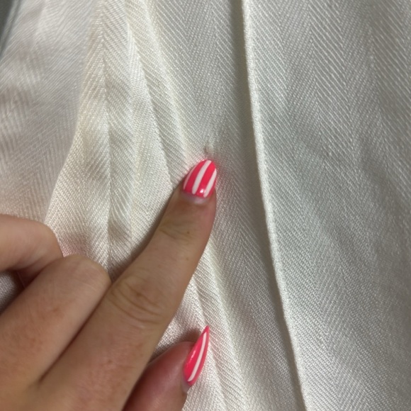 Veronica Beard Clerence Paper Bag Pants Cream Ivory Size 4 - Picture 8 of 14